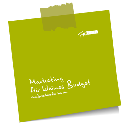 Broschüre Marketing für kleines Budget